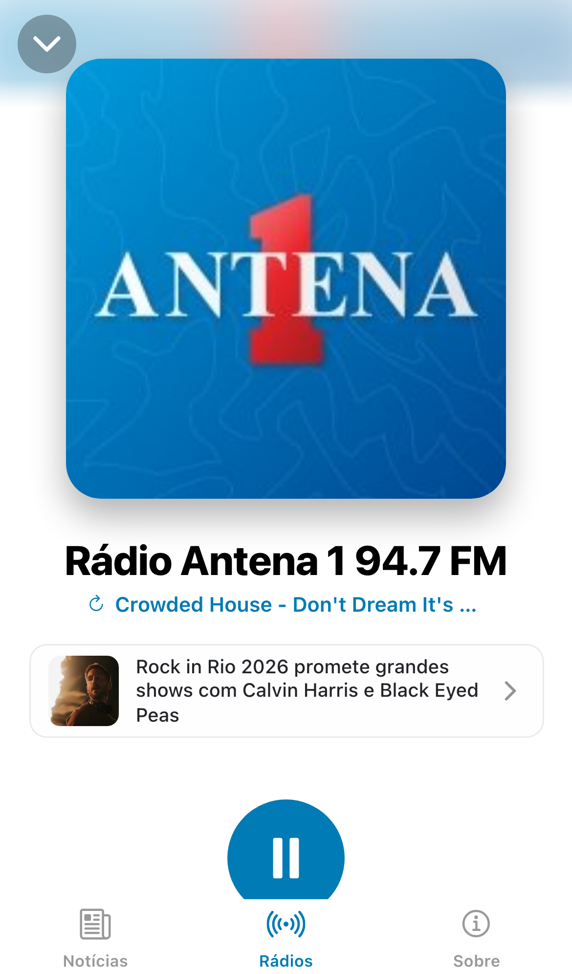 Player de rádio do Rankeador